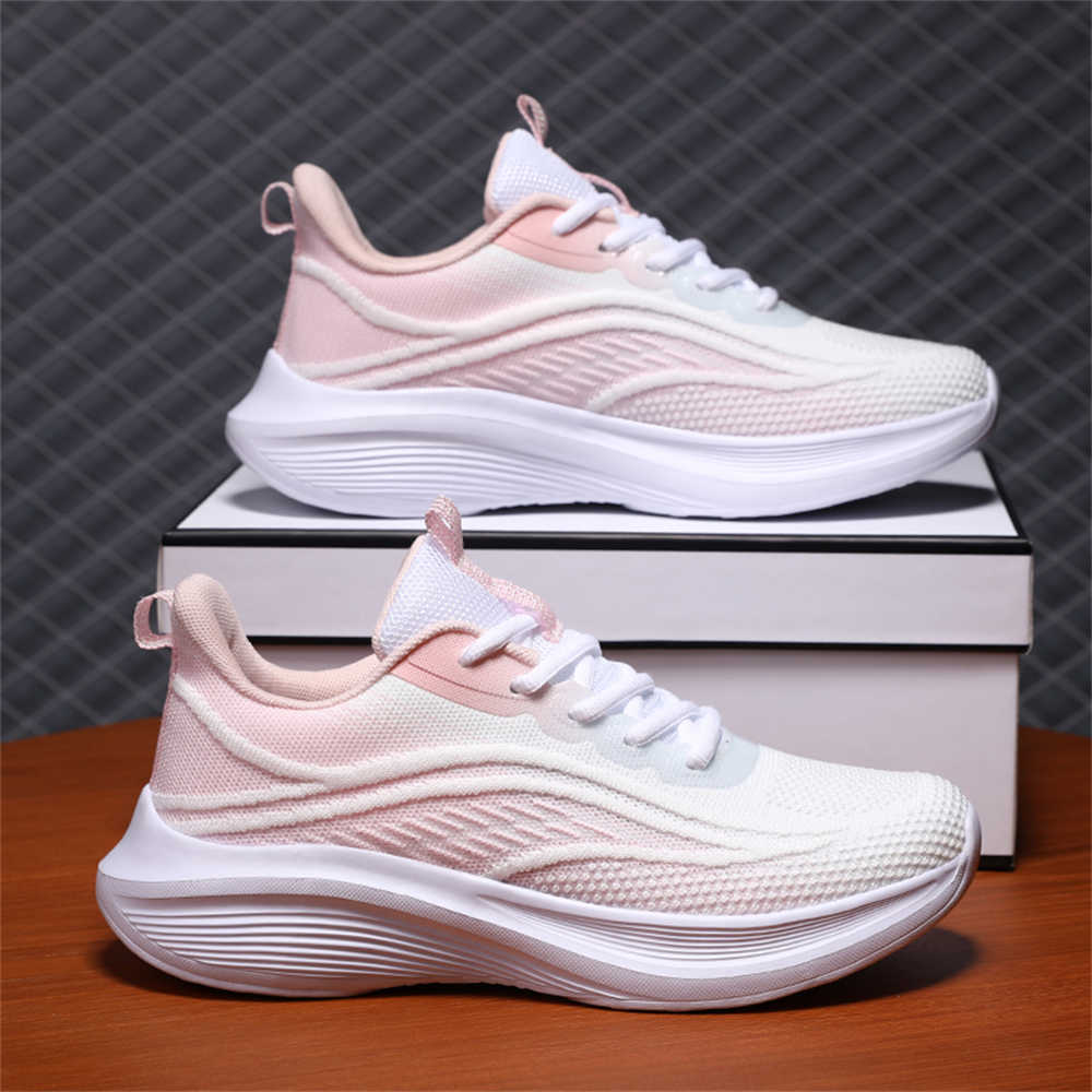 Women Shoes Tennis - Plateforme Chaussures de sport tissées pour