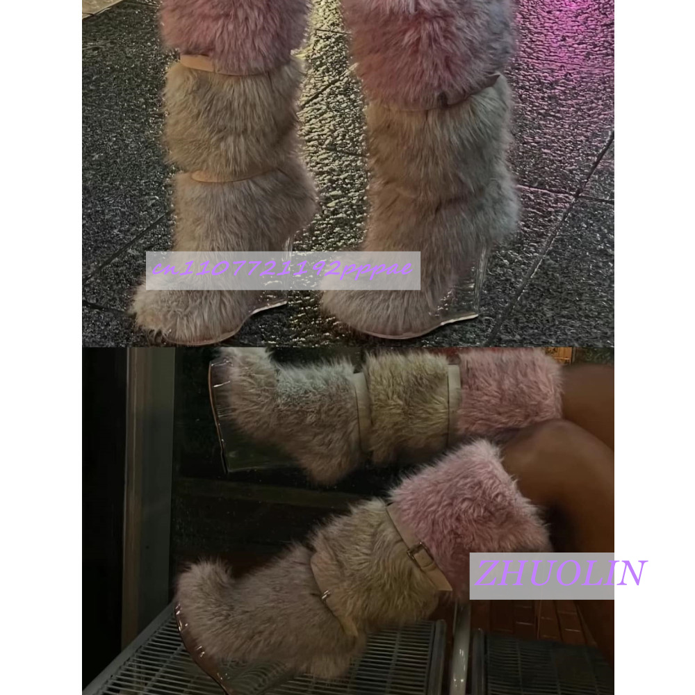 Bottes compensées transparente - Knee High Boots Women avis et prix
