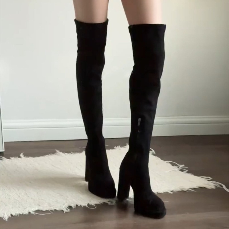 Bottes cuissardes sexy pour fe - Knee High Boots Women avis et prix